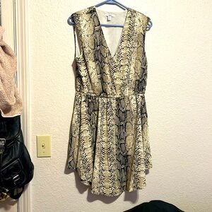 Bar III dress, print is snakeskin style. Size medium.
